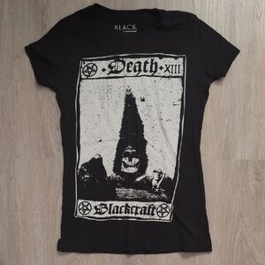 Blackcraft Cult Death Tarot Graphic Tee - Black